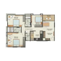 Suyog Siyona Kiwale 3 BHK Floor Plan Image